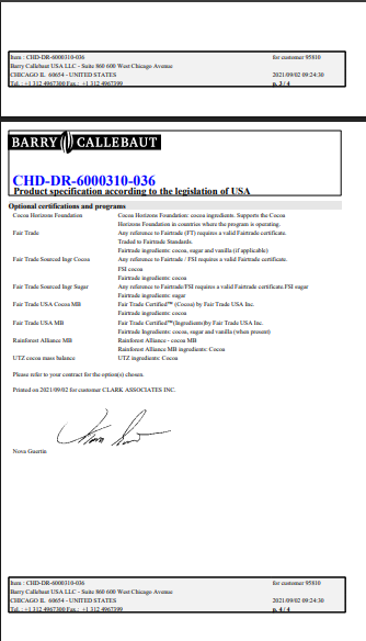 Barry Callebaut 10M Semi-Sweet Chocolate Chips – 30 lb Bulk Bag