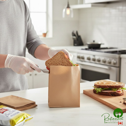 6" x 1" x 8" Kraft Sandwich / Cookie Bag By Prime - 2,000/Case