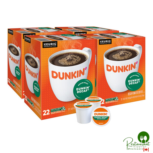 Dunkin' Decaf Original Blend Coffee Single Serve Keurig® K-Cup® Pods - 88/Case