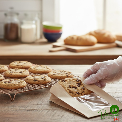 5" x 2" x 7 3/4" Kraft Grease-Resistant Window Cookie / Bakery Bag By Prime - 500/Case