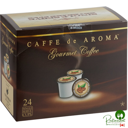 Caffe de Aroma Colombian Supreme Coffee Single Serve Cups - 24/Box