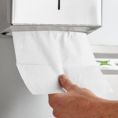 Lavex White M-Fold (Multifold) Towel - 4,000/Case