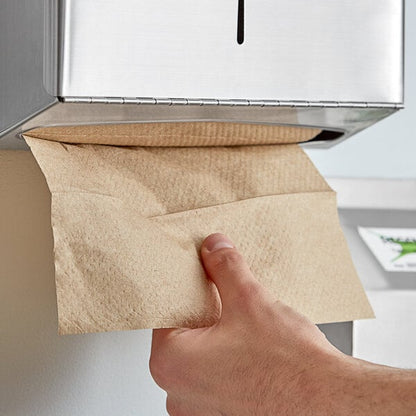 Lavex Natural Brown Kraft M-Fold (Multifold) Towel - 4,000/Case