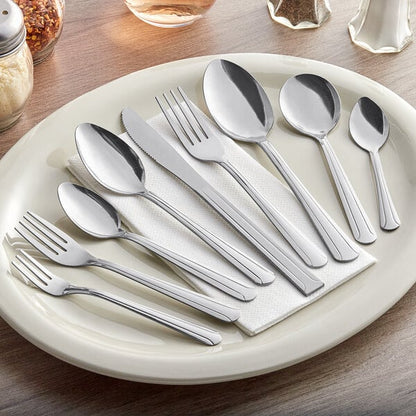 Choice Dominion 7" 18/0 Stainless Steel Dinner Fork - 12/Case