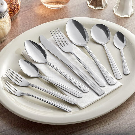 Choice Dominion 7" 18/0 Stainless Steel Dinner Fork - 12/Case