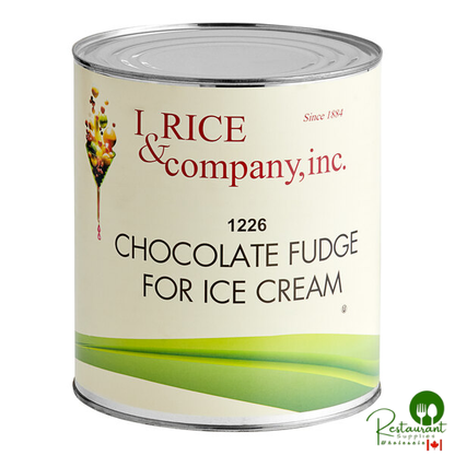 I. Rice Chocolate Fudge Hard Serve Ice Cream Base #10 Can