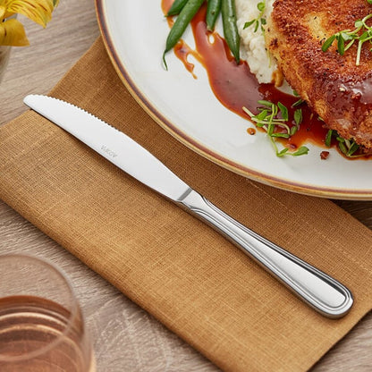 Acopa Edgeworth 8 1/2" Stainless Steel Extra Heavy Weight Dinner Knife - 12/Case