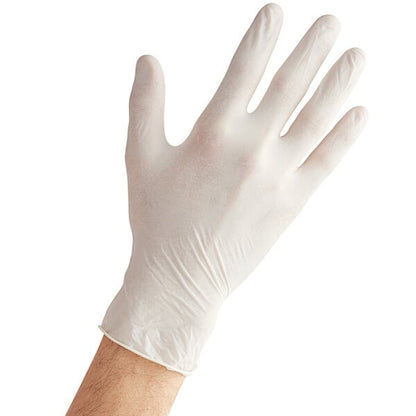 Noble Powder-Free Disposable Latex Gloves for Foodservice - 1,000/Case
