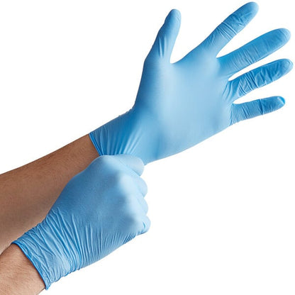 Noble Powder-Free Disposable Exam Grade Nitrile 4 Mil Thick Textured Gloves - 1,000/Case