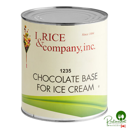 I. Rice Chocolate Hard Serve Ice Cream Base #10 Can