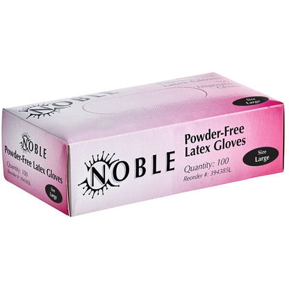 Noble Powder-Free Disposable Latex Gloves for Foodservice - 1,000/Case