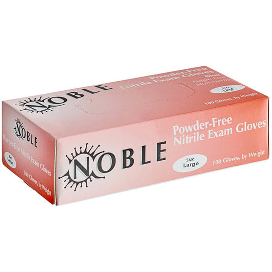 Noble Powder-Free Disposable Exam Grade Nitrile 4 Mil Thick Textured Gloves - 1,000/Case