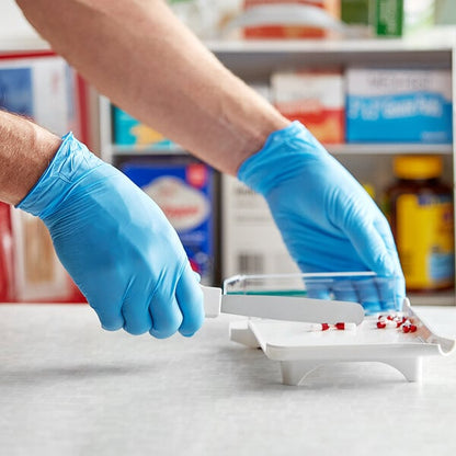 Noble Powder-Free Disposable Exam Grade Nitrile 4 Mil Thick Textured Gloves - 1,000/Case