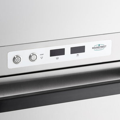 MainStreet Equipment HTUC High-Temperature Undercounter Dishwasher - 208V/240V, 1 Phase