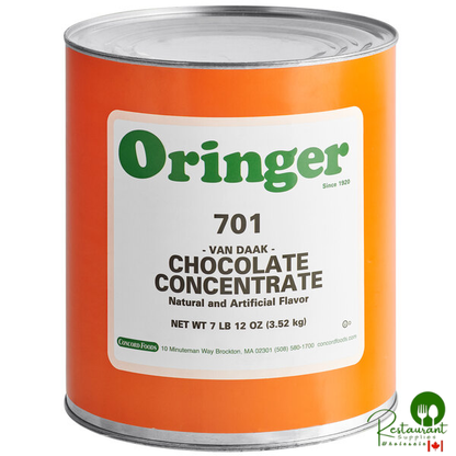 Oringer Van Daak Chocolate Hard Serve Ice Cream Base #10 Can