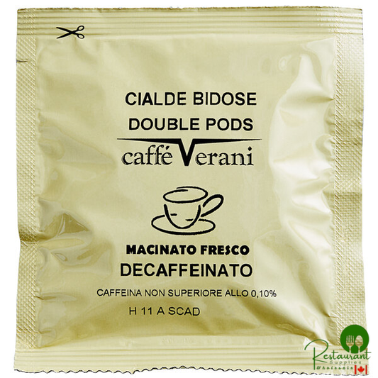 Caffe Verani Imported Italian Double-Shot Decaf Espresso Pods - 100/Box