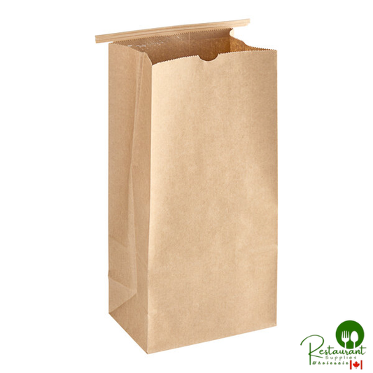 5 lb. Brown Kraft Customizable Paper Coffee Bag with Reclosable Tin Tie By Prime - 250/Case