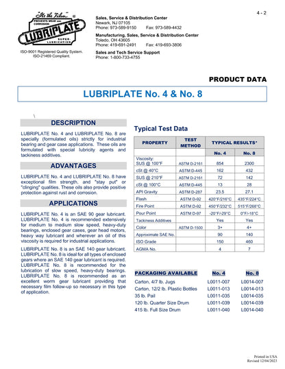 L0011-040 LUBRIPLATE NO. 4 – 55 GALLON DRUM