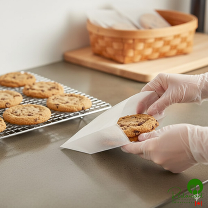 White Wet Waxed Sandwich Bag 6" x 3/4" x 6 7/8" By Prime - 6,000/Box