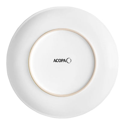 Acopa 6 1/2" Round Bright White Coupe Stoneware Plate - 36/Case
