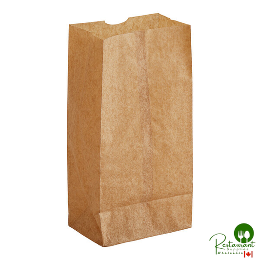4 lb. Natural Kraft Waxed Paper Bag By Prime - 1,000/Case