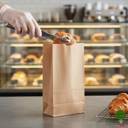 4 lb. Natural Kraft Waxed Paper Bag By Prime - 1,000/Case