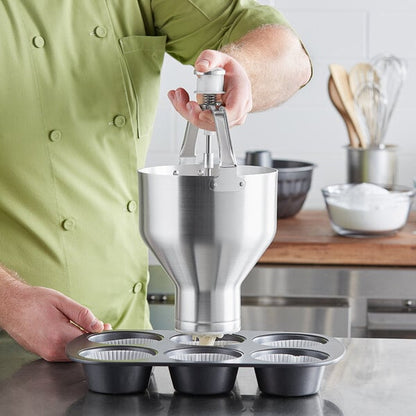 Choice 88 oz. Aluminum Pancake / Waffle Batter Dispenser