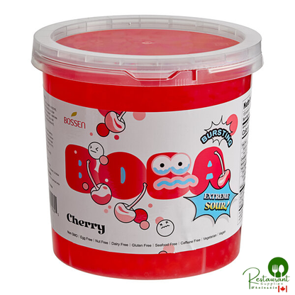 Bossen Sour Cherry Bursting Boba 7.04 lb. - 4/Case