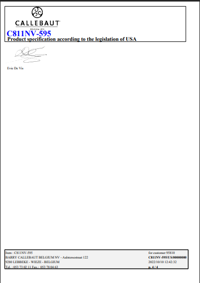 Callebaut Recipe C811 Dark Chocolate Callets™ – 22 lb Bulk Bag