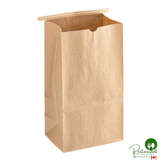 3 lb. Brown Kraft Customizable Paper Coffee Bag with Reclosable Tin Tie By Prime - 250/Case