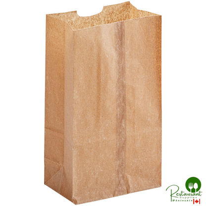 6 lb. Natural Kraft Waxed Paper Bag By Prime - 1,000/Case