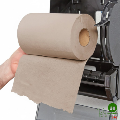 Prime Natural Kraft Hardwound Paper Towel, 350 Feet / Roll - 12/Case