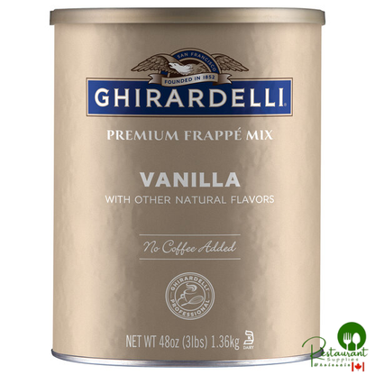Ghirardelli 3 lb. Vanilla Flavored Frappe Beverage Base