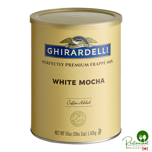 Ghirardelli 3.12 lb. White Mocha Frappe Mix