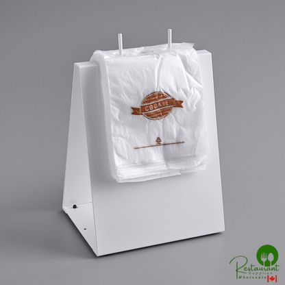 Deli Saddle Bag Stand with 5 1/2" x 5 1/2" Cookie Bags By Prime - Flip Top