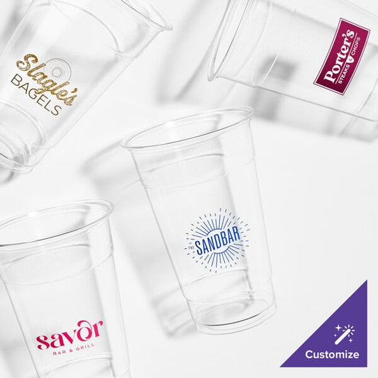 Choice Clear PET Customizable Plastic Cold Cup - 20 oz. - 600/Case