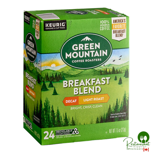 Green Mountain Coffee Roasters Decaf Breakfast Blend Single Serve Pods Keurig® K-Cup® - 96/Case