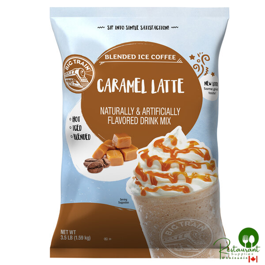 Big Train 3.5 lb. Caramel Latte Blended Ice Coffee Mix