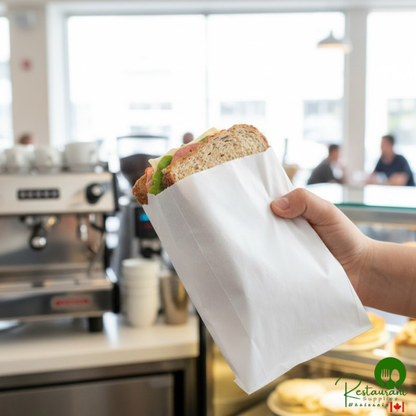 6" x 3/4" x 6 1/2" Sandwich / Extra Large French Fry Bag By Prime - 2,000/Case