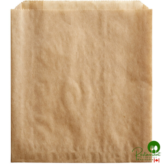 6" x 3/4" x 6 1/2" Kraft Sandwich / Extra Large French Fry Bag By Prime - 2,000/Case