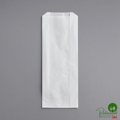 3 1/2" x 1 1/2" x 9" Plain Paper Hot Dog Bag By Prime - 1,000/Case