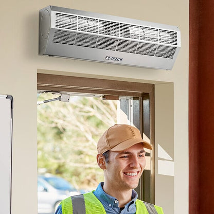 Boltic 36" Stainless Steel Air Curtain with Plunger Door Switch