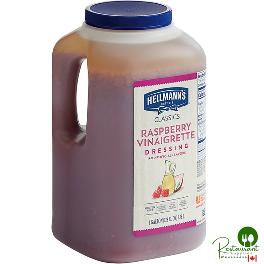 Hellmann's 1 Gallon Raspberry Vinaigrette Dressing - 4/Case