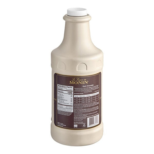 Monin Dark Chocolate Flavoring Sauce 64 fl. oz. - 4/Case