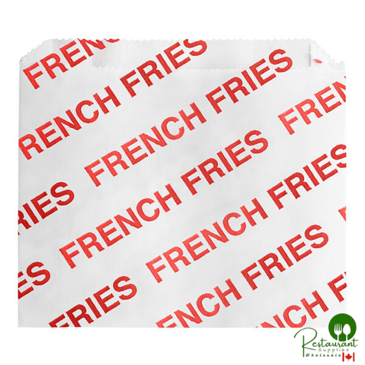 5" x 1" x 4" Large Printed French Fry Bag By Prime - 2,000/Case