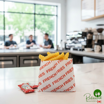 5" x 1" x 4" Large Printed French Fry Bag By Prime - 2,000/Case