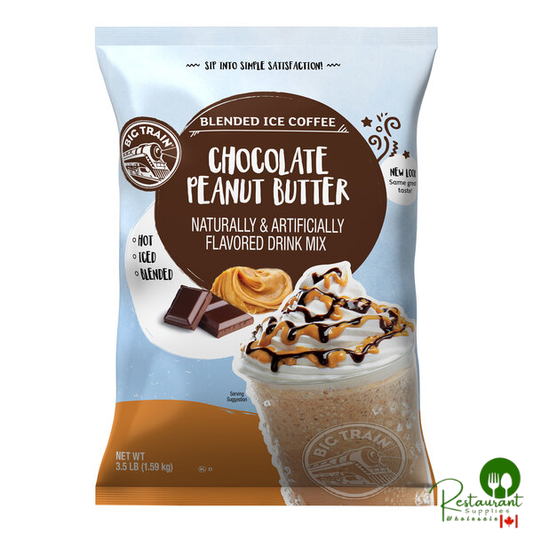 Big Train 3.5 lb. Chocolate Peanut Butter Blended Ice Coffee Mix