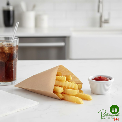 5" x 4" Medium Kraft French Fry Bag By Prime - 2,000/Case