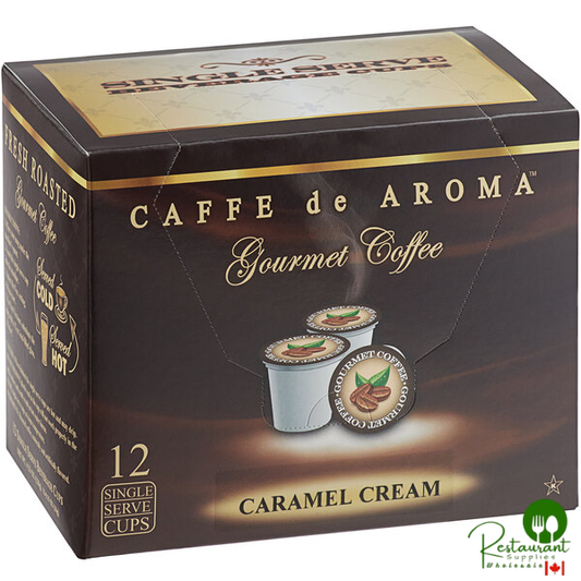 Caffe de Aroma Caramel Cream Coffee Single Serve Cups - 12/Box