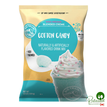 Big Train 3.5 lb. Cotton Candy Kidz Kreamz Blended Creme Frappe Mix